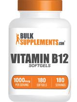 Suplemento BulkSupplements.com Vitamina B12 1000mcg Cápsulas gelatinosas
