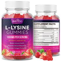 Suplemento BVIVLOO L-Lisina 1000 mg Gummies Immune Support