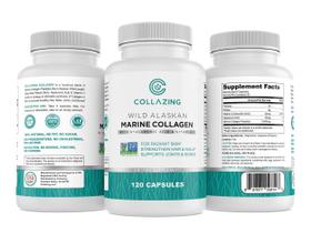 Suplemento C COLLAZING Alaskan Wild-Saught Marine Collagen 120 cápsulas
