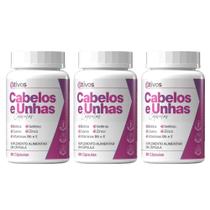 Suplemento Cabelos e Unhas Kit 3 Uni.