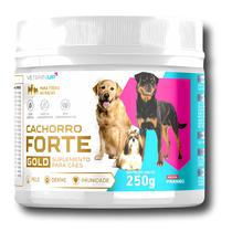 Suplemento Cachorro Forte Gold 250g Em Pó 4 em 1 Vitamina Completa para Cães e Caninos Imunidade, Força e Pelagem Saudável VeterinUp Suplemento Cachorro Forte Gold 250g Em Pó 4 em 1 Vitamina Completa para Cães e Caninos Imunidade, Força e Pelagem Saudável VeterinUp