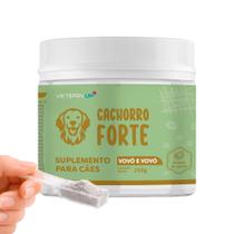 Suplemento Cachorro Forte Vovô e Vovó 250g Fortalece Ossos, Articulações e Imunidade Canina VeterinUp