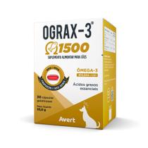 Suplemento Cães Gatos Avert Ograx-3 1500mg 30 Cápsulas