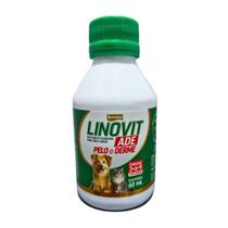 Suplemento Cães-Gatos Pelo e Derme Linovit ADE 60ml Vetbras