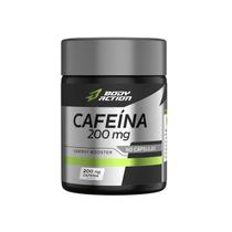 Suplemento Cafeína Em Cápsula 200mg 60 Cápsulas Bodyaction