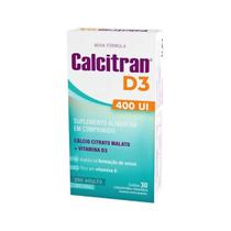 Suplemento Calcitran D3 400UI - 60 Comprimidos Revestidos