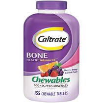 Suplemento Caltrate Chewables 600 Plus D3 Plus Minerals 155 ct