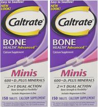 Suplemento Caltrate Minis + Minerals 150 comprimidos (pacote com 2) Suplemento Caltrate Minis + Minerals 150 comprimidos (pacote com 2)