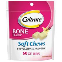 Suplemento Caltrate Soft Chews 600 mg de cálcio + D3 60 unidades