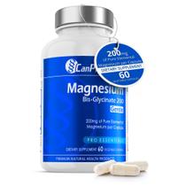 Suplemento CanPrev: bisglicinato de magnésio, 200 mg, 60 cápsulas vegetais Suplemento CanPrev: bisglicinato de magnésio, 200 mg, 60 cápsulas vegetais