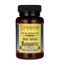 Suplemento Cápsula Swanson Albion Quelatado Manganês 10 mg Suplemento Cápsula Swanson Albion Quelatado Manganês 10 mg