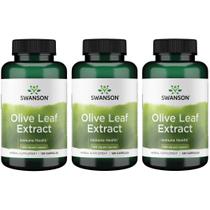 Suplemento: cápsulas de extrato de folha de oliveira Swanson, 500 mg, 120 ct