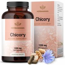Suplemento Cápsulas de inulina de chicória HERBAMAMA 1200 mg 250 cápsulas Suplemento Cápsulas de inulina de chicória HERBAMAMA 1200 mg 250 cápsulas