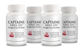 Suplemento Captains Krill Oil 1000 mg de ômega-3 EPA/DHA 60 cápsulas gelatinosas Suplemento Captains Krill Oil 1000 mg de ômega-3 EPA/DHA 60 cápsulas gelatinosas