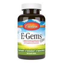 Suplemento Carlson E-Gems Elite Vitamina E 1000 UI 60 Cápsulas Gelatinosas Suplemento Carlson E-Gems Elite Vitamina E 1000 UI 60 Cápsulas Gelatinosas