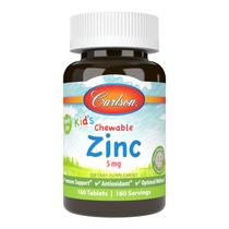 Suplemento Carlson Kid's Chewable Zinc 5 mg 160 comprimidos