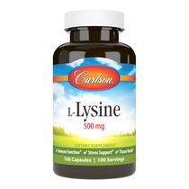 Suplemento Carlson Labs L-Lisina 500 mg 100 cápsulas Suplemento Carlson Labs L-Lisina 500 mg 100 cápsulas