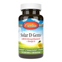 Suplemento Carlson Labs Solar D Gems Vitamina D3 2000 UI