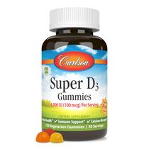 Suplemento Carlson Super D3 Gomitas 4,000 UI para la Salud Ósea