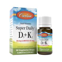 Suplemento Carlson Super Daily D3 + K2 50mcg D3 45mcg MK-7 Suplemento Carlson Super Daily D3 + K2 50mcg D3 45mcg MK-7
