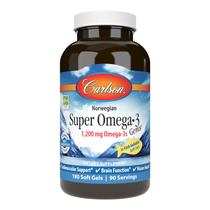 Suplemento Carlson Super Omega-3 Gems 180 cápsulas em gel 1200 mg Suplemento Carlson Super Omega-3 Gems 180 cápsulas em gel 1200 mg