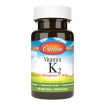 Suplemento Carlson Vitamina K2 MK-7 90mcg 60 cápsulas gelatinosas
