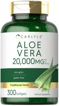 Suplemento Carlyle Aloe Vera - Cápsulas de Softgel 20.000mg (300 unidades)