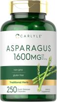 Suplemento Carlyle Asparagus 1600mg 250 cápsulas em pó