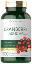 Suplemento Carlyle Cranberry 5000mg com Vitamina C - 300 Cápsulas