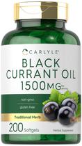 Suplemento Carlyle de Óleo de Groselha Preta - 1500mg - 200 Cápsulas Suplemento Carlyle de Óleo de Groselha Preta - 1500mg - 200 Cápsulas