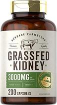Suplemento Carlyle Grass Fed Beef Kidney 3000 mg 200 cápsulas Suplemento Carlyle Grass Fed Beef Kidney 3000 mg 200 cápsulas