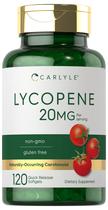 Suplemento Carlyle Lycopene 20mg 120 cápsulas gelatinosas não transgênicas sem glúten