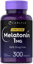 Suplemento Carlyle Melatonin 1 mg 300 comprimidos em baixa dose