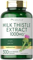 Suplemento Carlyle Milk Thistle 1000mg 300 cápsulas