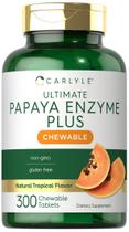 Suplemento Carlyle Papaya Enzyme Mastigáveis 300 comprimidos Suplemento Carlyle Papaya Enzyme Mastigáveis 300 comprimidos