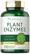 Suplemento Carlyle Plant Enzymes - 250 Cápsulas com Protease