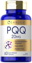 Suplemento Carlyle PQQ 20 mg 60 cápsulas antioxidante não transgênico
