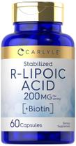 Suplemento Carlyle R-Lipóico 200mg com Biotina - 60 Cápsulas