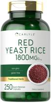 Suplemento Carlyle Red Yeast Rice 1200mg 250 Cápsulas