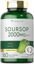 Suplemento Carlyle Soursop Leaves 160 cápsulas 2000mg Suplemento Carlyle Soursop Leaves 160 cápsulas 2000mg
