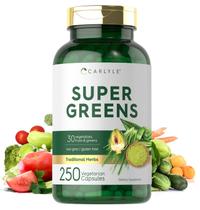 Suplemento Carlyle Super Greens em cápsulas 250 unidades