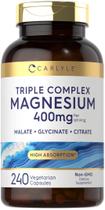 Suplemento Carlyle Triplo Magnésio 400 mg 240 Cápsulas Suplemento Carlyle Triplo Magnésio 400 mg 240 Cápsulas