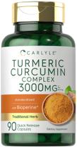 Suplemento Carlyle Turmeric Curcumin 3000 mg com pimenta preta Suplemento Carlyle Turmeric Curcumin 3000 mg com pimenta preta