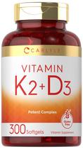 Suplemento Carlyle Vitamin K2 e D3 300 Cápsulas Gelatinosas