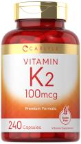 Suplemento Carlyle Vitamin K2 MK-4 100mcg - 240 Cápsulas