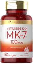 Suplemento Carlyle Vitamin K2 MK7 100mcg 150 cápsulas gelatinosas