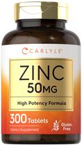 Suplemento Carlyle Zinc 50 mg de gluconato de zinco 300 comprimidos