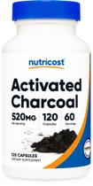 Suplemento Carvão Ativado Nutricost 520mg 120 cápsulas