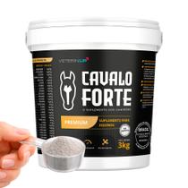 Suplemento Cavalo Forte 3KG Massa Muscular e Casco e Pelo, Imunidade para Equinos Indicado por Veterinários VeterinUp