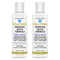 Suplemento Cellfood Essential Silica Antienvelhecimento, 120 ml, pacote com 2